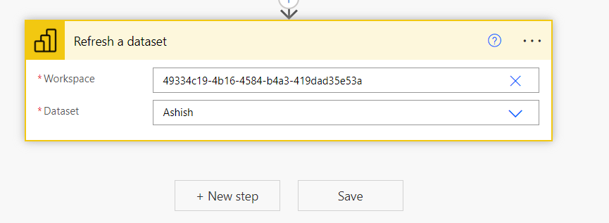 Refresh a Dataset using Power Automate