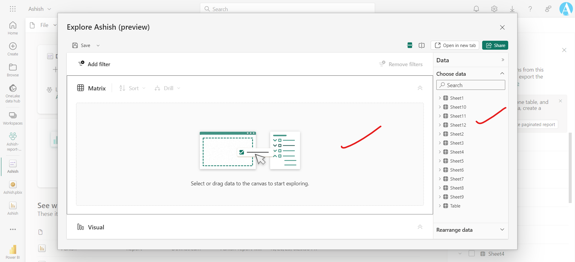 Semantic Model in Power BI Service