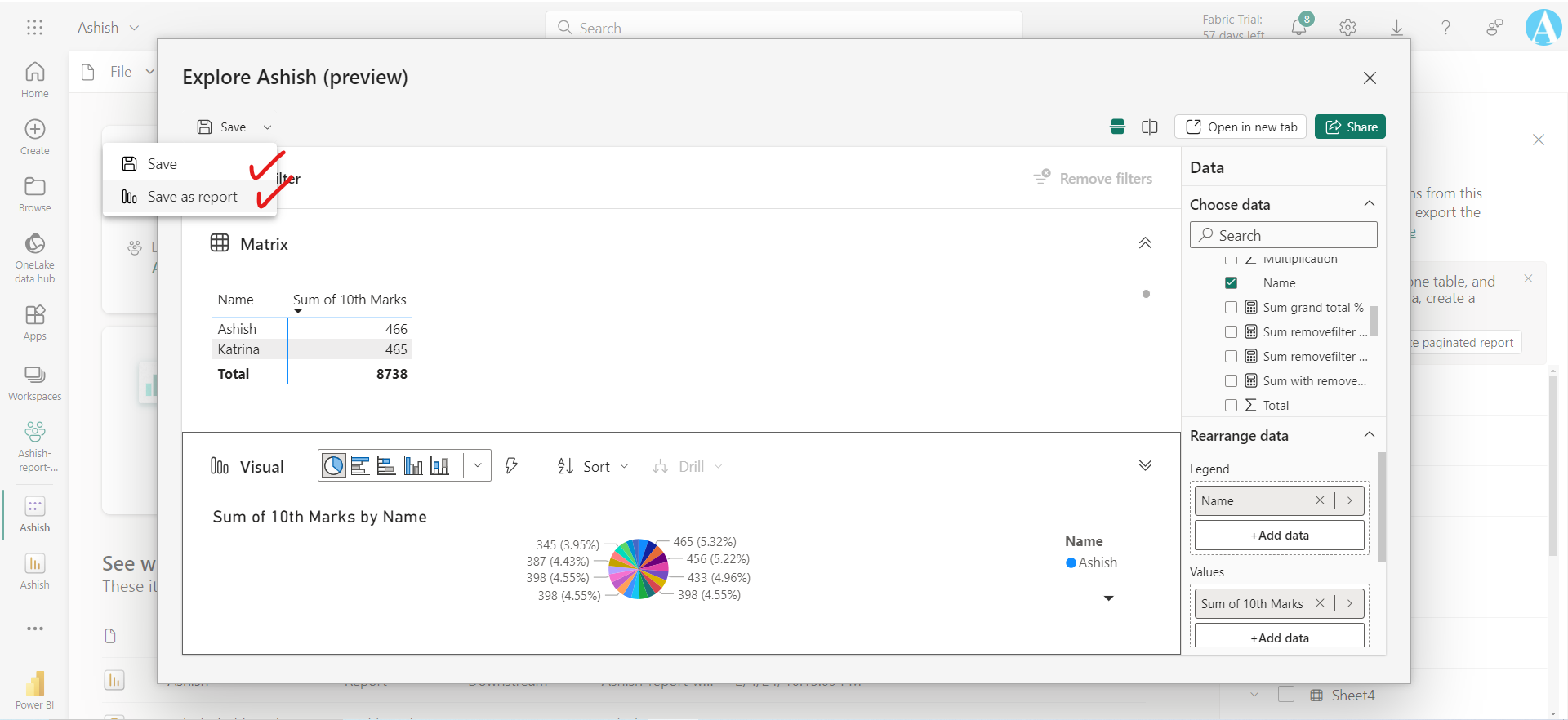 Semantic Model in Power BI Service