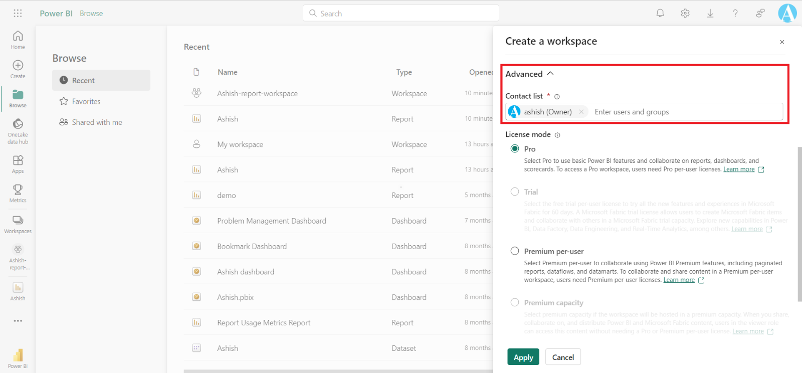 Workspace and its roles