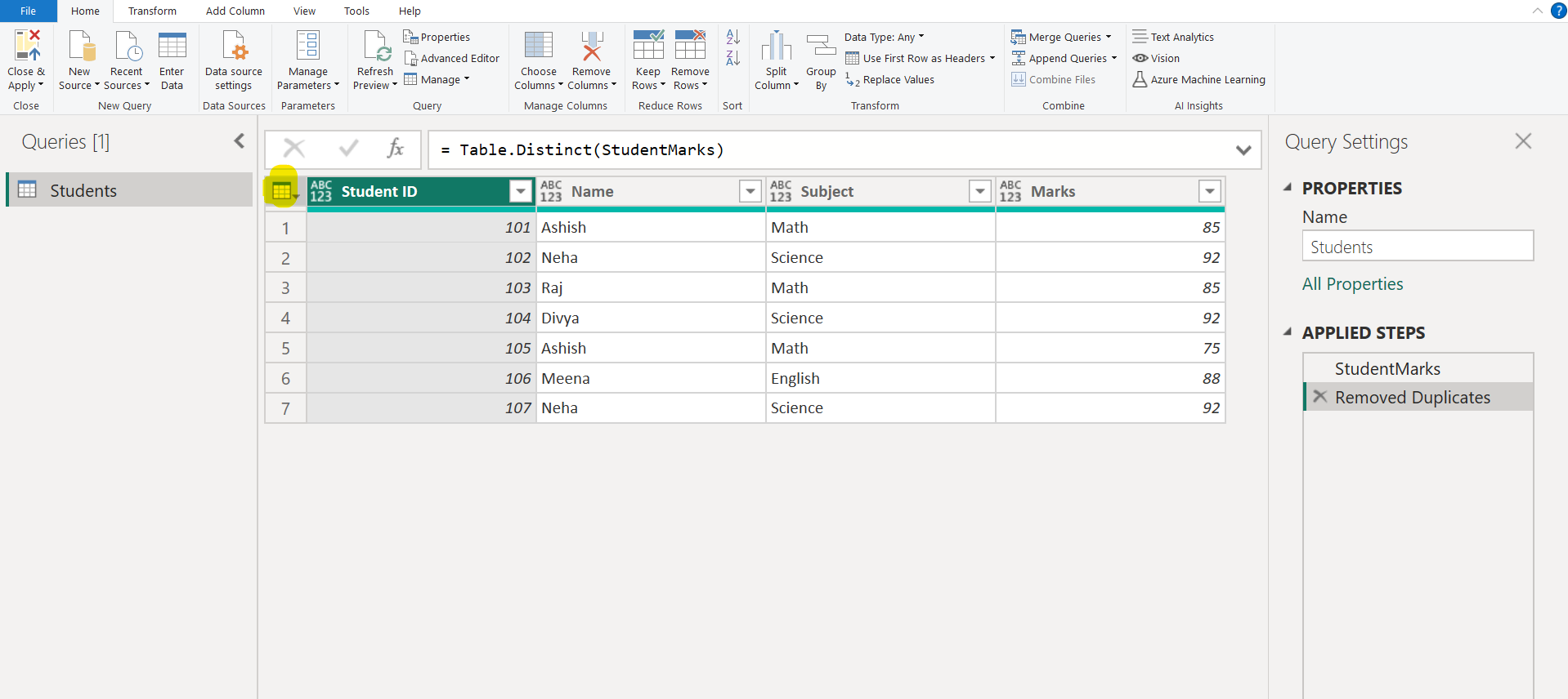 Output After Removing Duplicates Output After Removing Duplicates