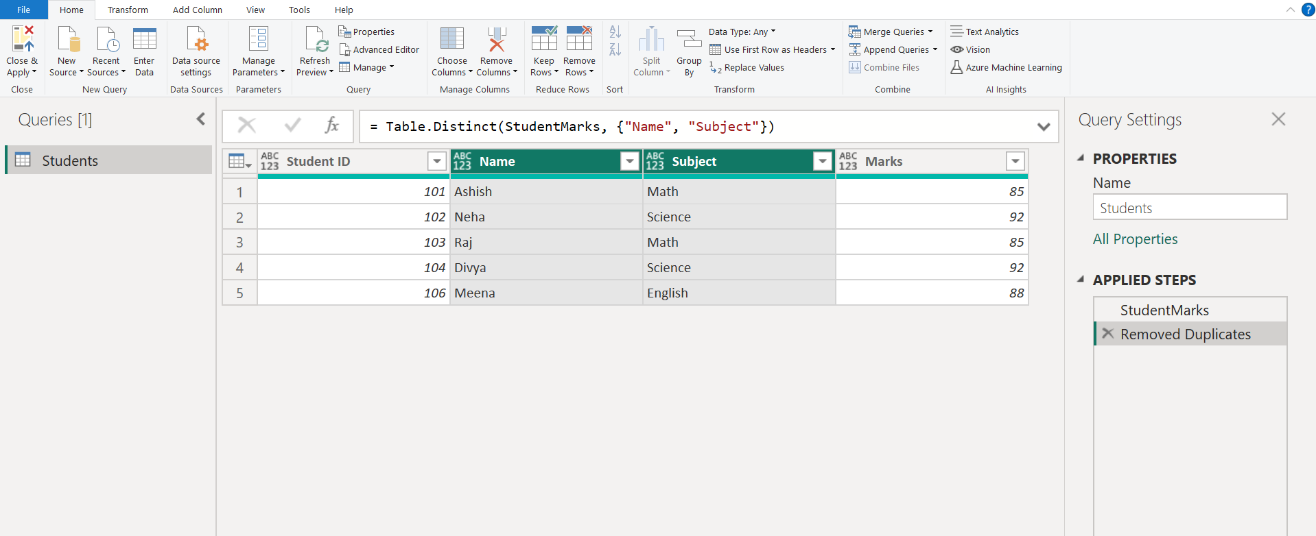 Final Output After Removing Duplicates Final Output After Removing Duplicates