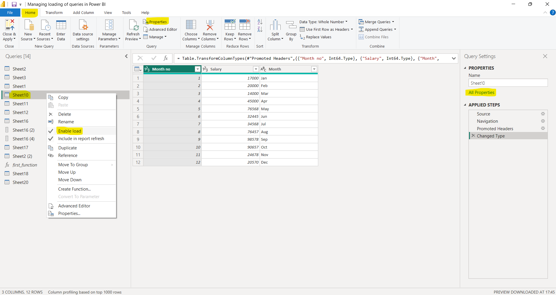 Manage loading of queries in Power BI Manage loading of queries in Power BI