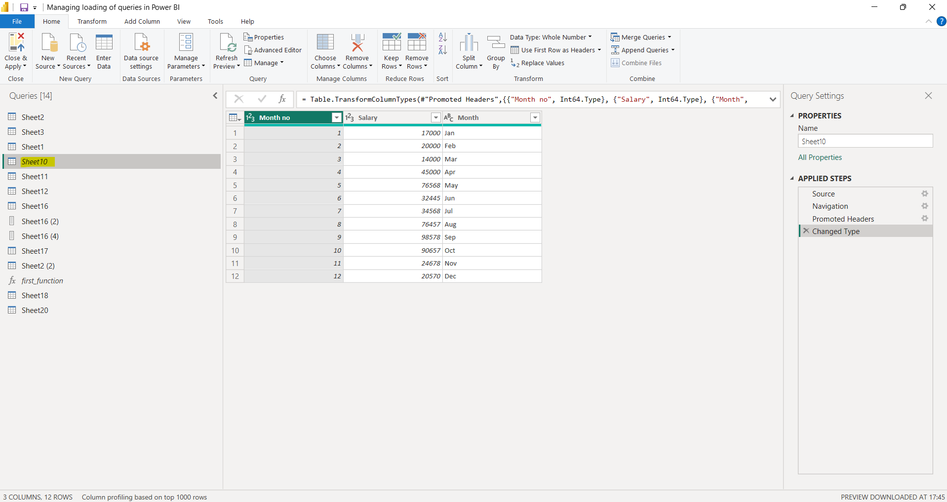Manage loading of queries in Power BI Manage loading of queries in Power BI