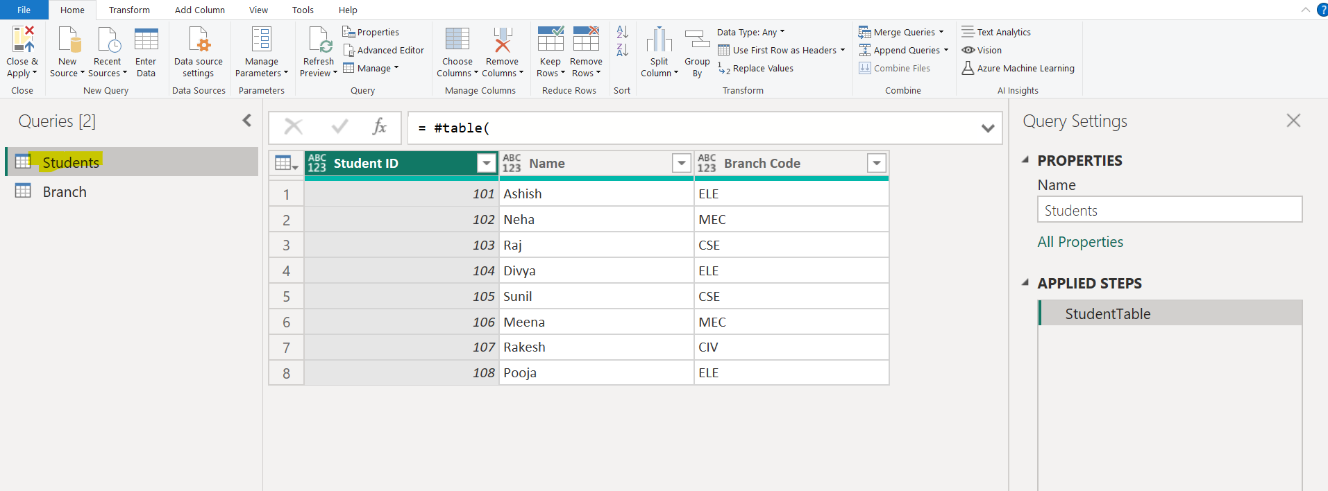 Merge Queries in Power Query Editor Merge Queries in Power Query Editor