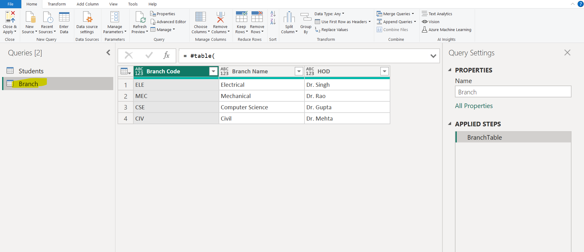 Merge Queries in Power Query Editor Merge Queries in Power Query Editor