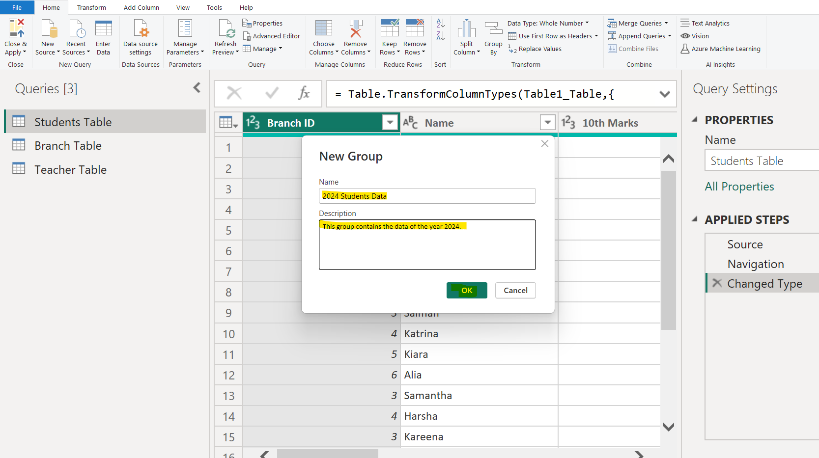 Organize Queries into Groups in Power Query Editor Organize Queries into Groups in Power Query Editor