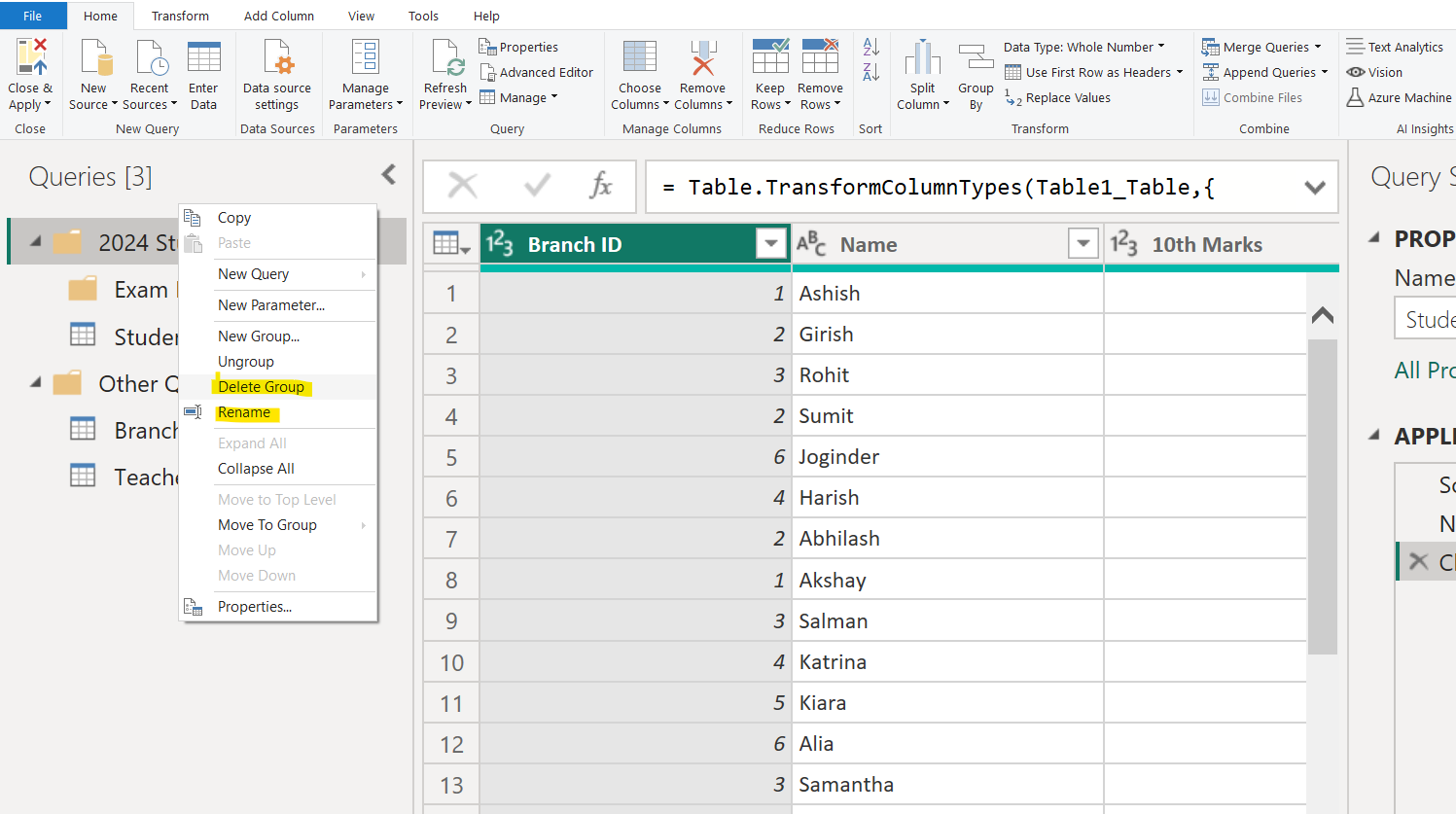 Organize Queries into Groups in Power Query Editor Organize Queries into Groups in Power Query Editor