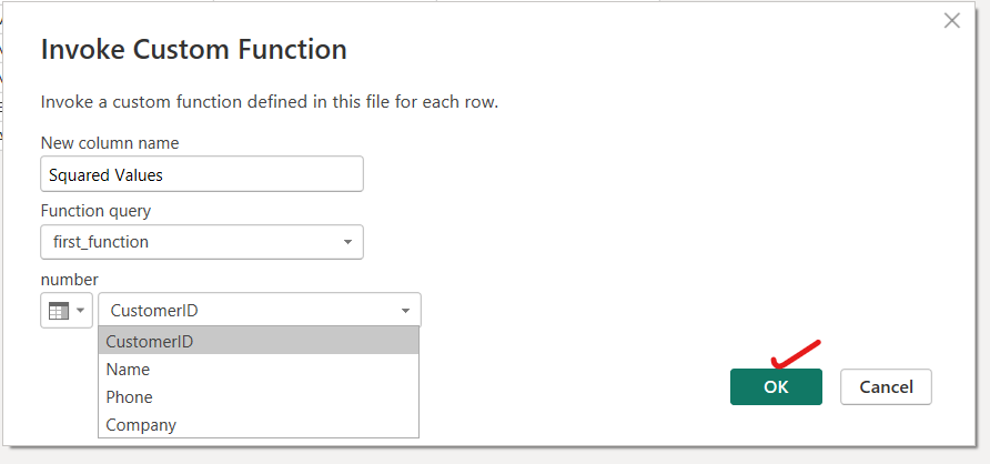 Create Custom M Function in Power Query