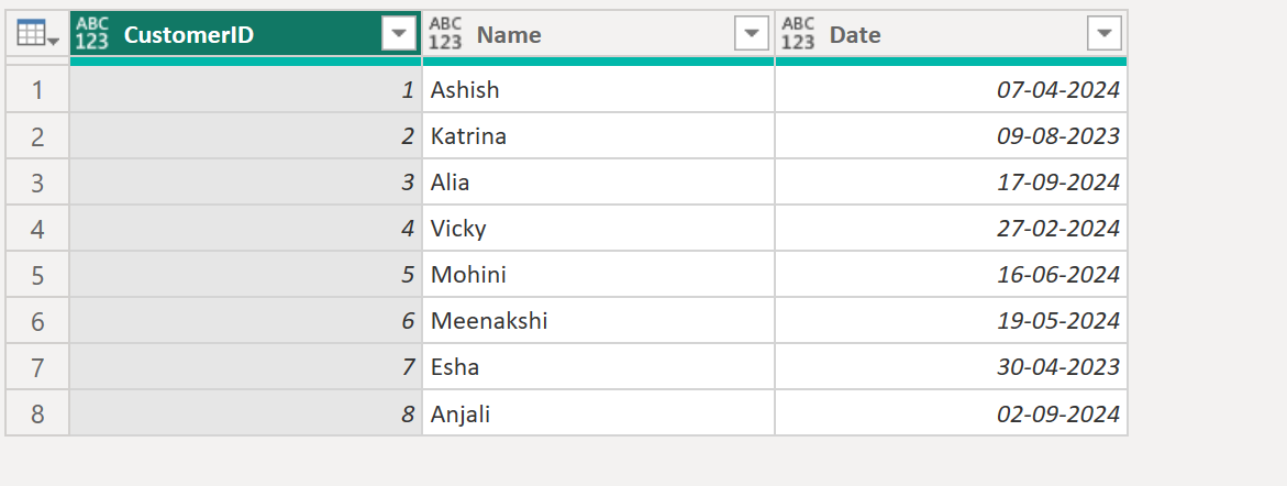 #date function in Power Query