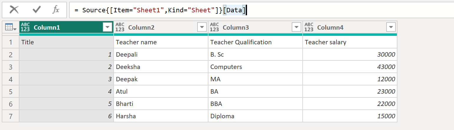 Excel.Workbook function in Power Query