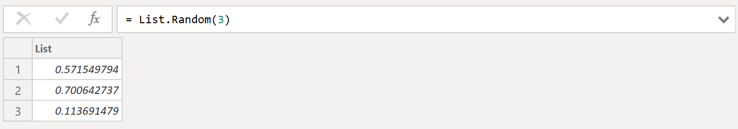 List.Random function in Power Query