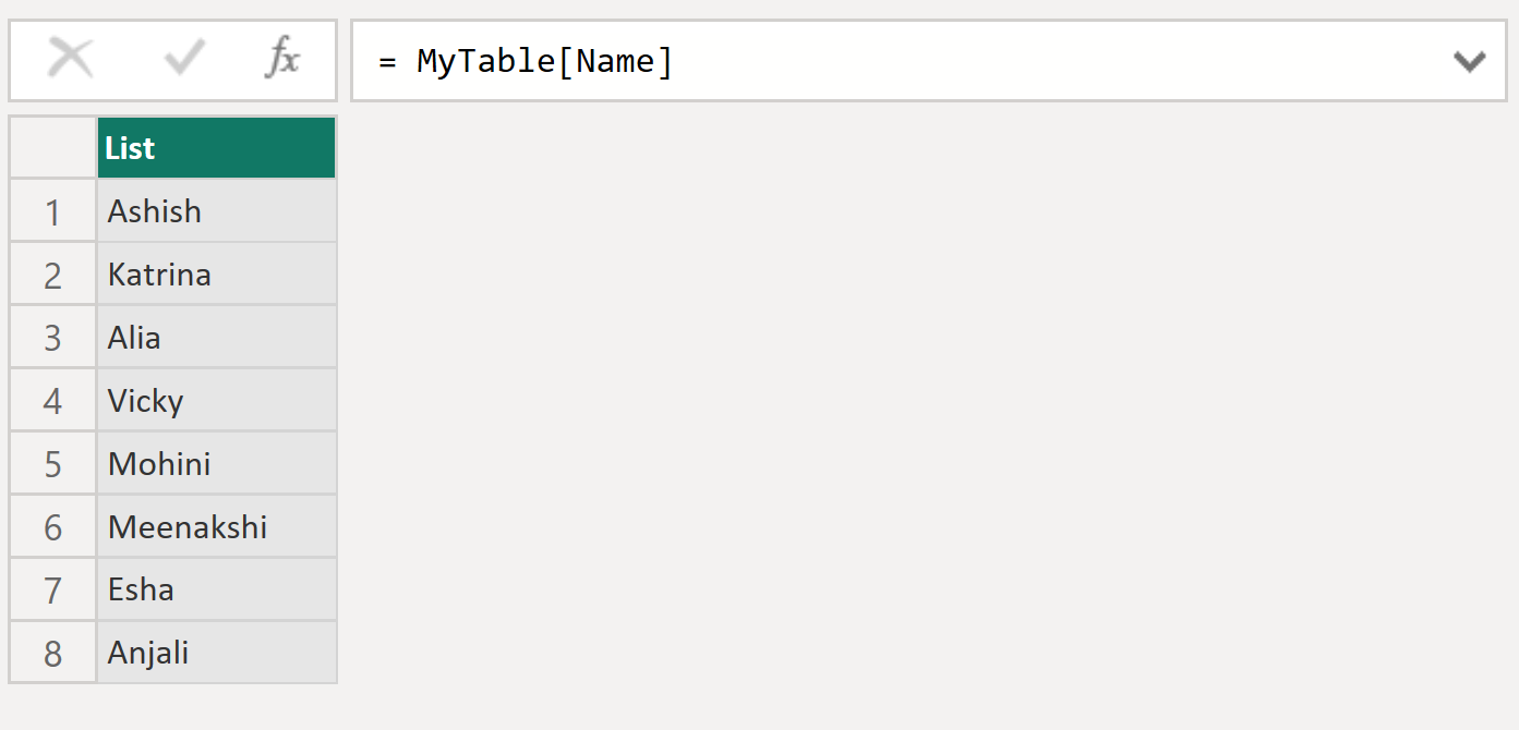 Lists in Power Query