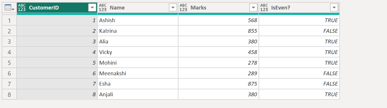 Number.IsEven function in Power Query