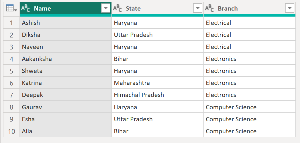 Table.Combine function in Power Query