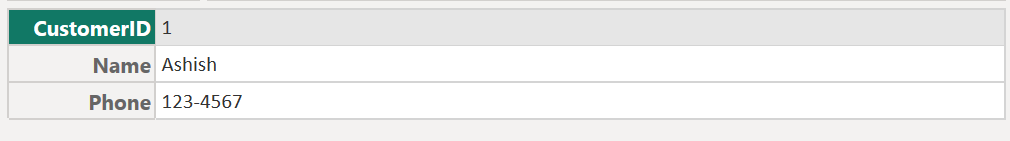 Table.First function in Power Query