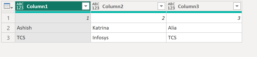 Table.FromColumns function in Power Query