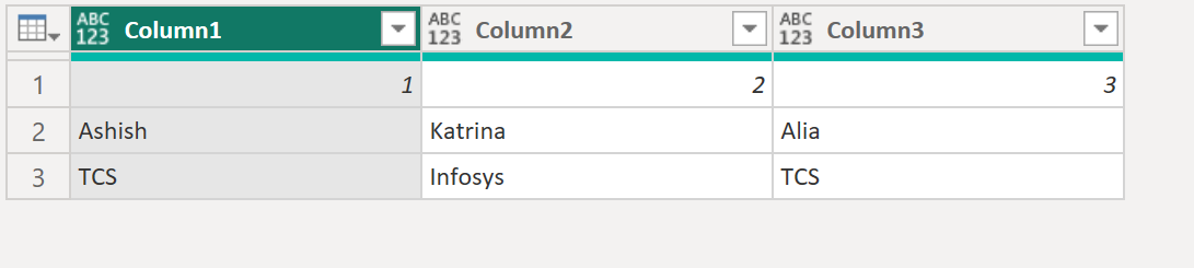 Table.FromColumns function in Power Query Table.FromColumns function in Power Query