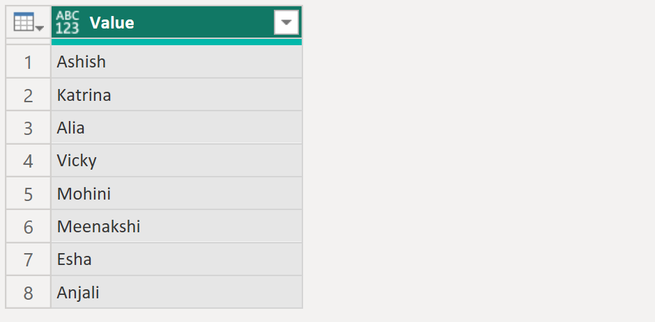 Table.FromValue in Power Query