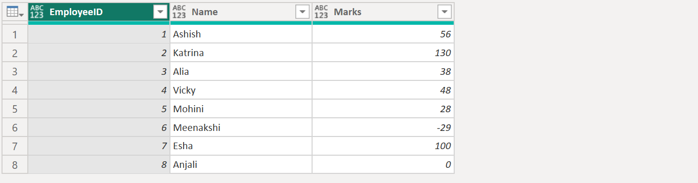 #table function in Power Query #table function in Power Query