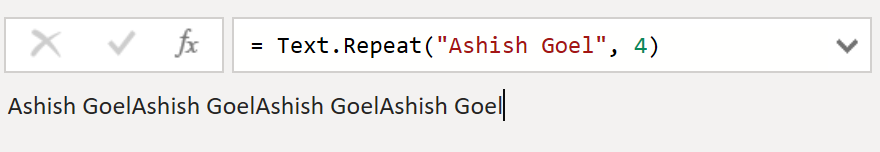 Text.Repeat function in Power Query