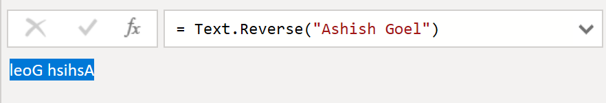 Text.Reverse function in Power Query