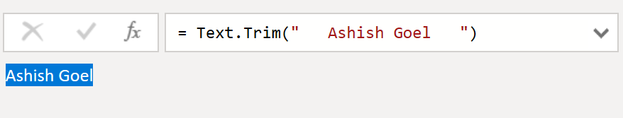 Text.Trim function in Power Query