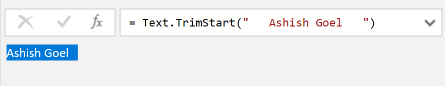 Text.TrimStart function in Power Query