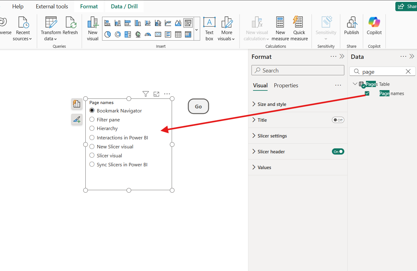 Buttons in Power BI Desktop