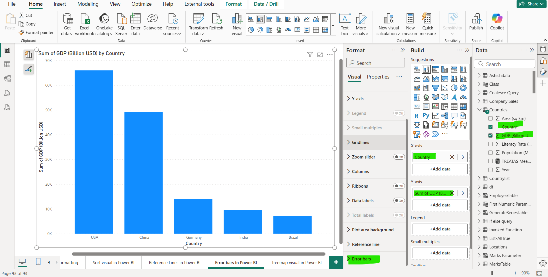 Error bars in Power BI Error bars in Power BI