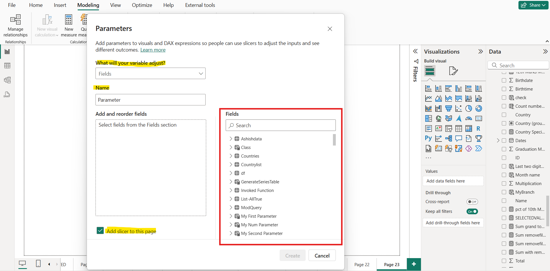 Field Parameters in Power BI Field Parameters in Power BI