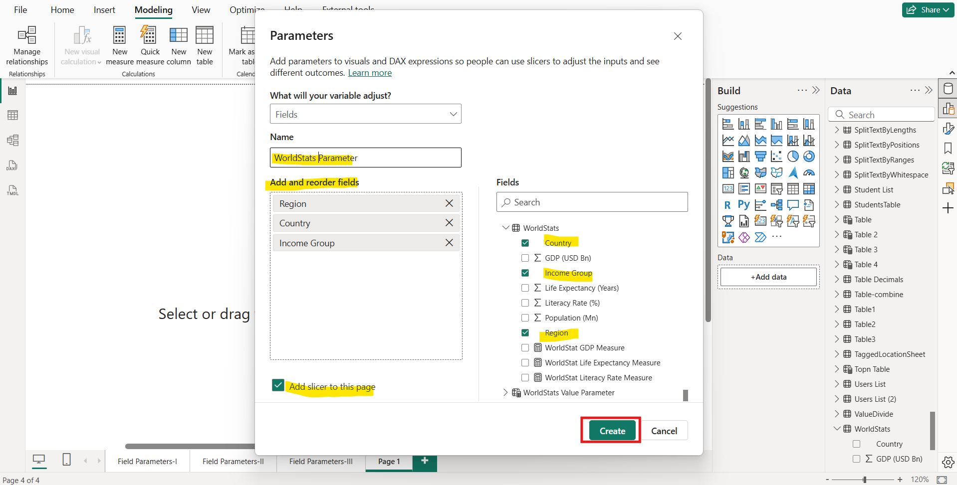 Field Parameters in Power BI Field Parameters in Power BI