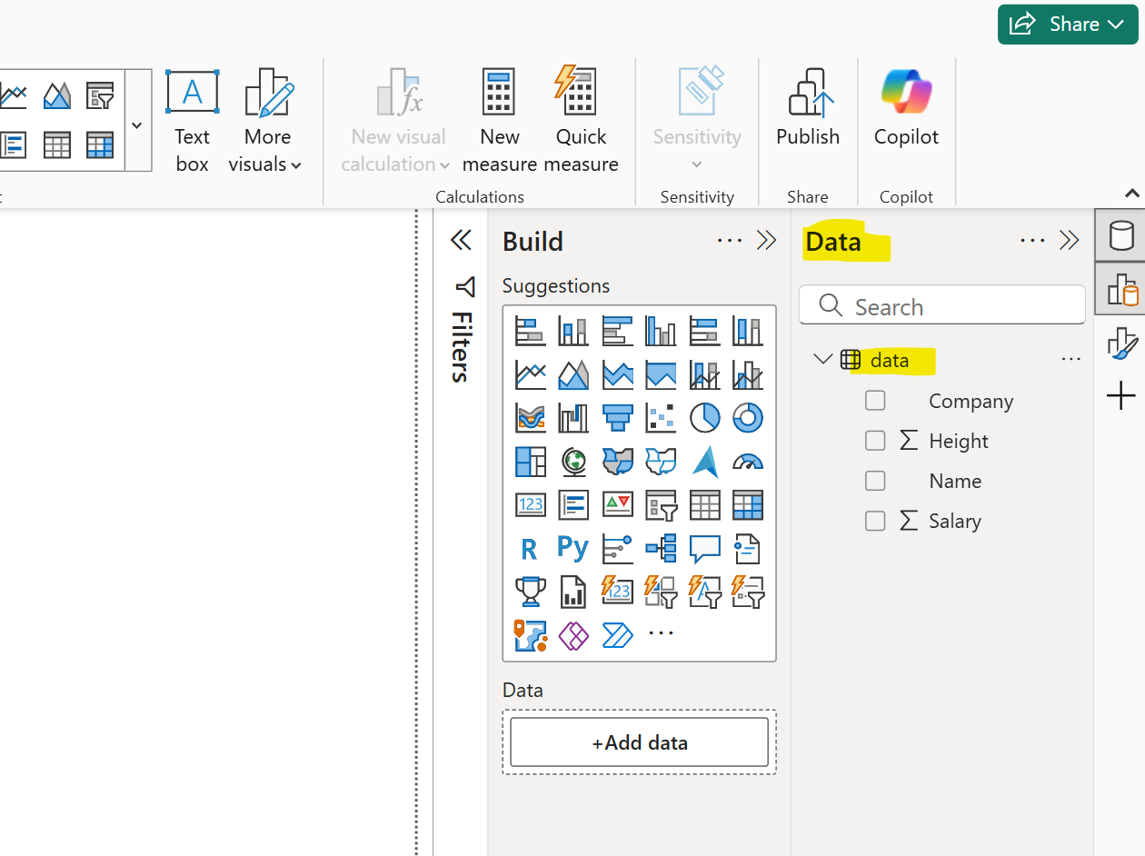 Get data from CSV file in Power BI Get data from CSV file in Power BI