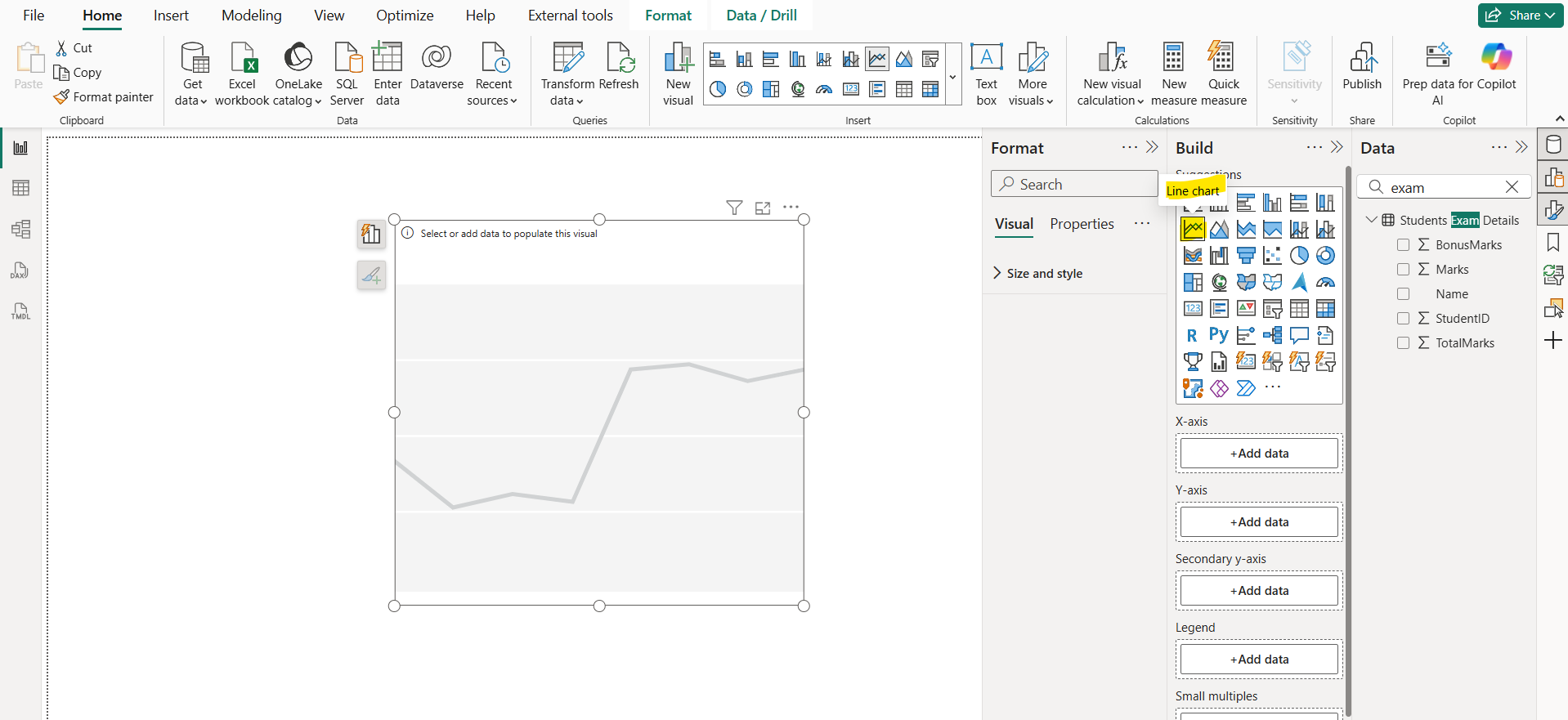 Line Chart in Power BI Line Chart in Power BI