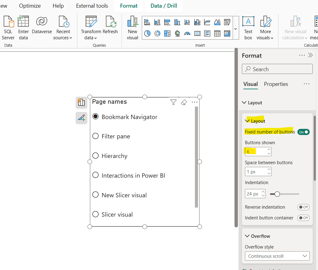 List Slicer in Power BI List Slicer in Power BI