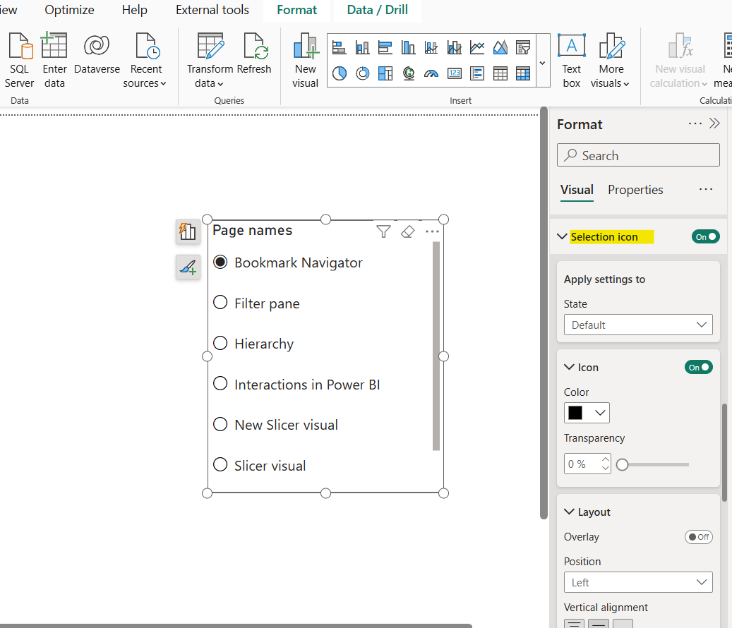 List Slicer in Power BI List Slicer in Power BI