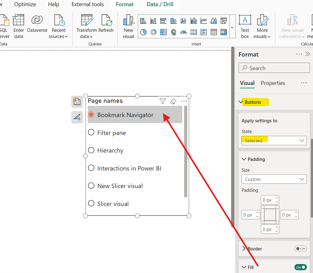 List Slicer in Power BI List Slicer in Power BI