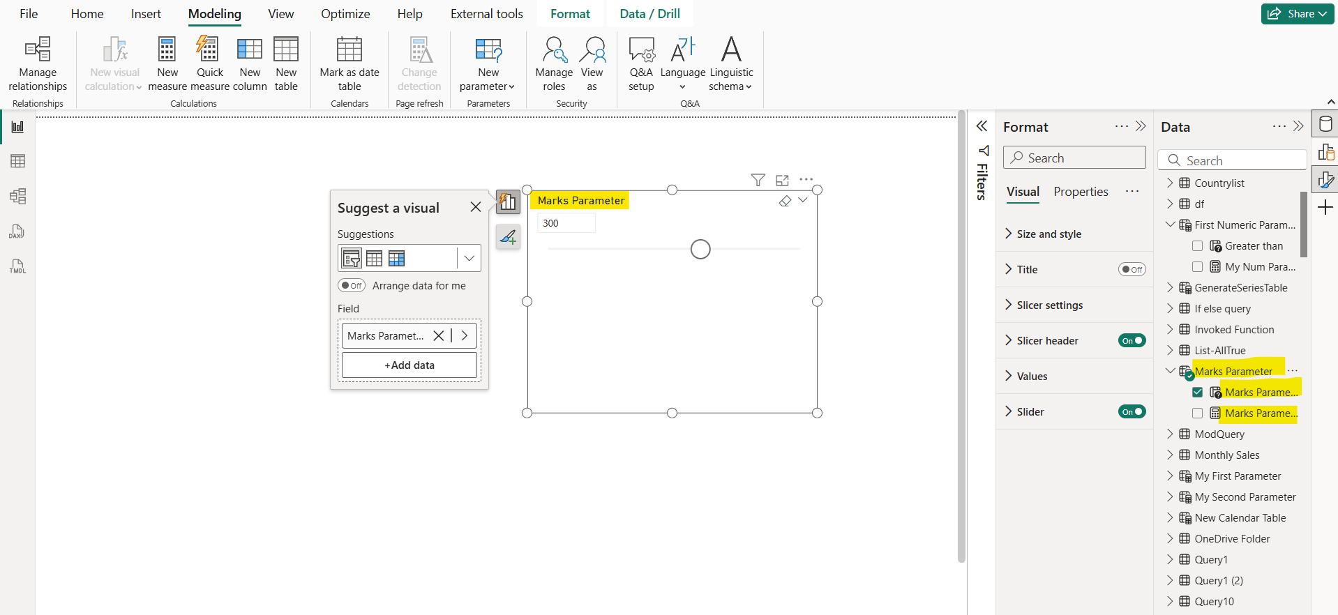 Numeric range parameters in Power BI Numeric range parameters in Power BI