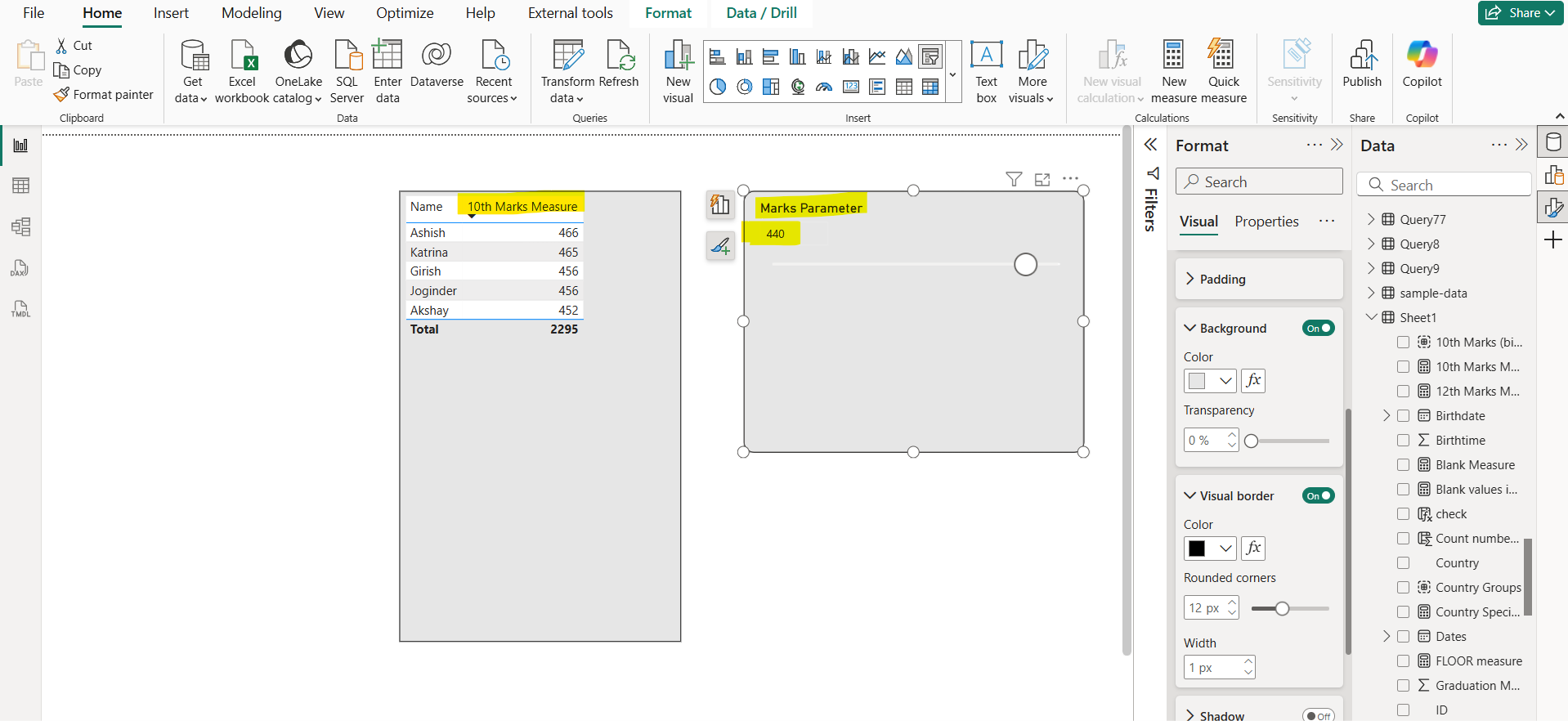 Numeric range parameters in Power BI Numeric range parameters in Power BI