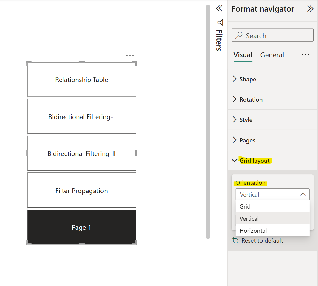 Page Navigator in Power BI