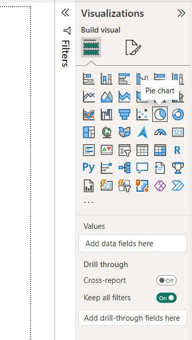 Pie chart visual in Power BI