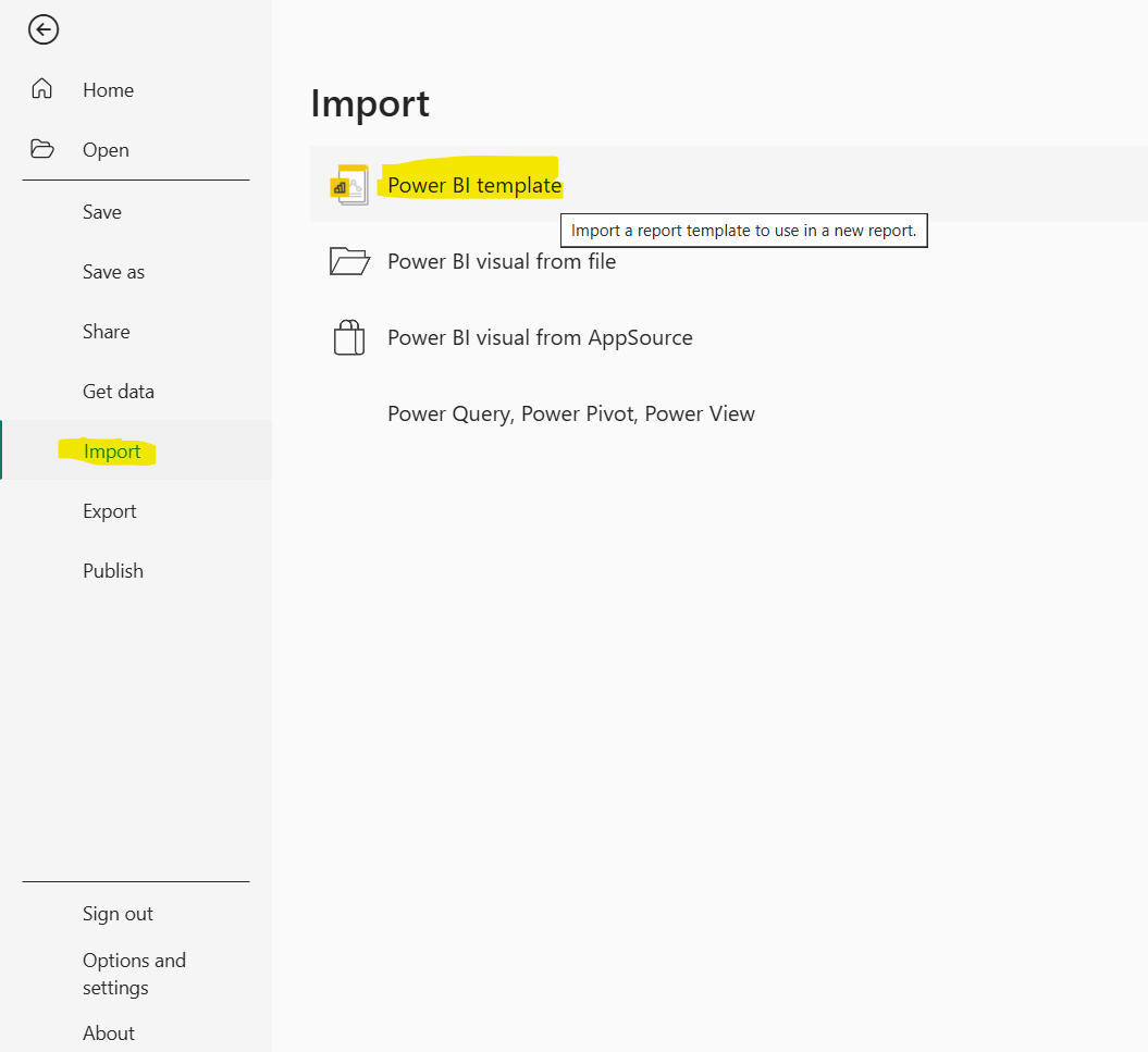 Report templates in Power BI Report templates in Power BI