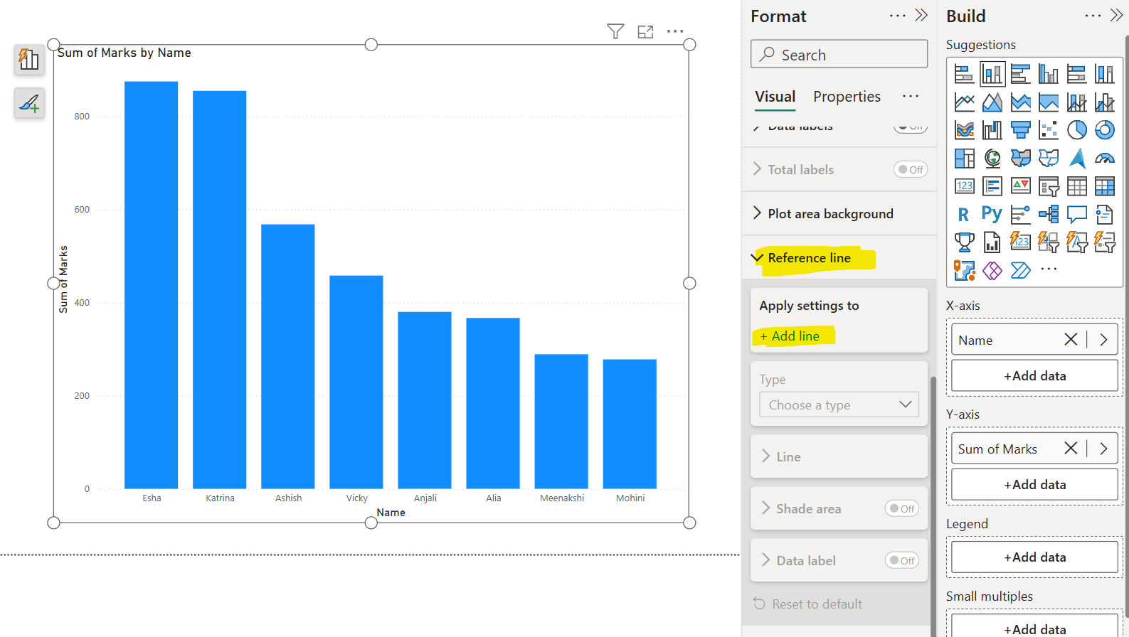 Reference Line in Power BI Desktop Reference Line in Power BI Desktop