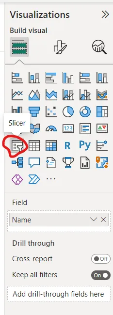 Slicer - A Filter in Power BI