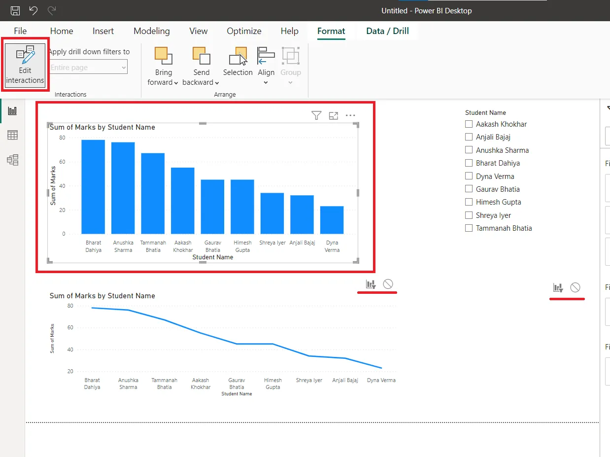 Slicer - A Filter in Power BI