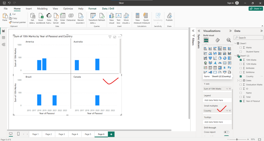 Small multiples in power bi