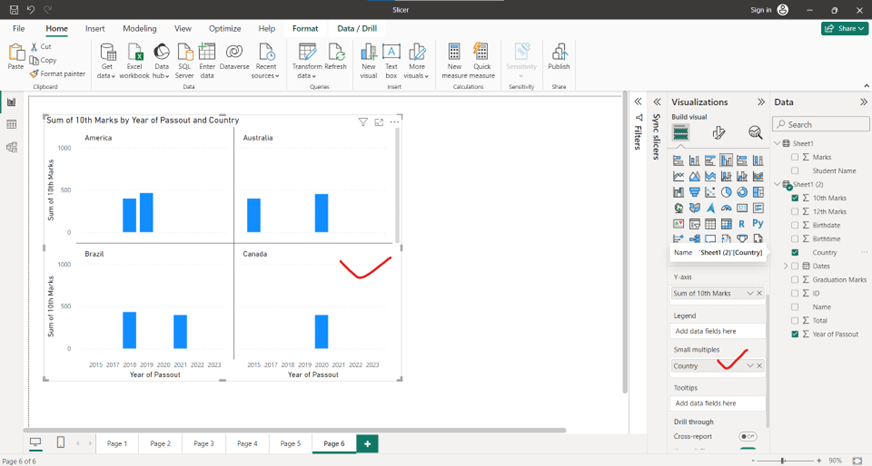 Small multiples in Power BI