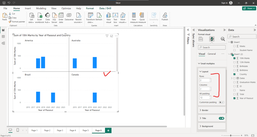 Small multiples in power bi