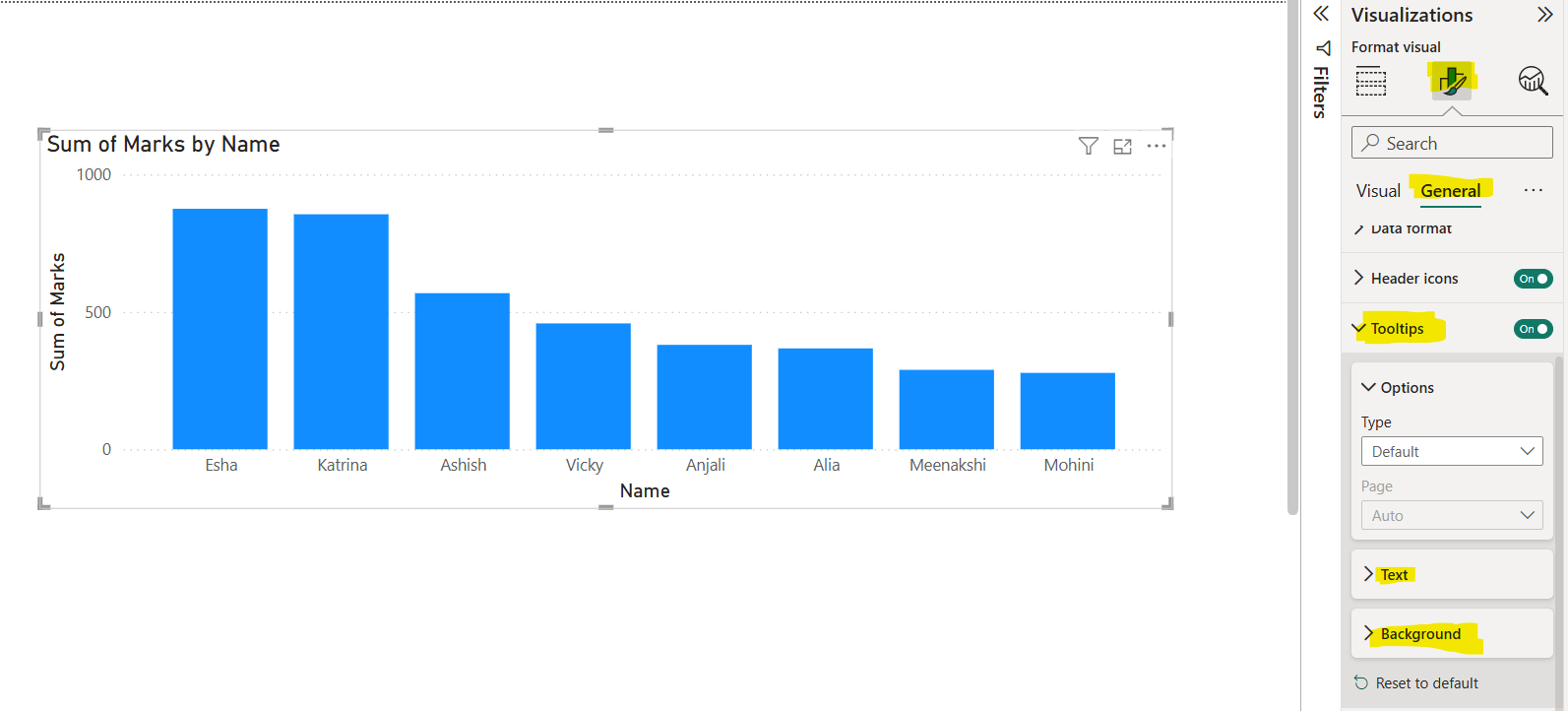 Tooltips in Power BI