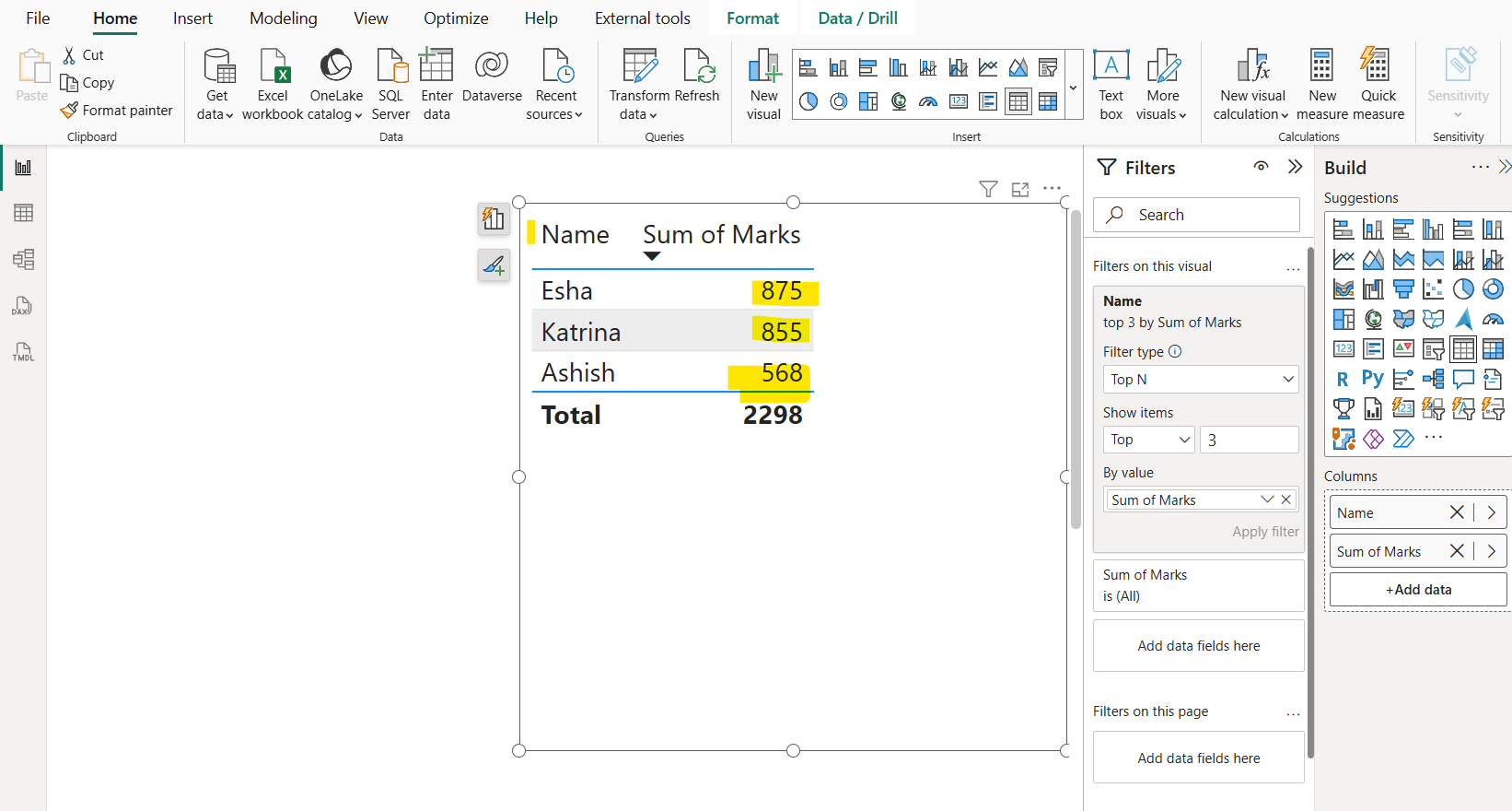 Top N Filter in Power BI Top N Filter in Power BI